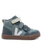 Sneakers Small V-10  per bambino Veja Kids blu con chiusura a strappo DV0322140 CALIFORNIA SHARK BARK VEJA KIDS 