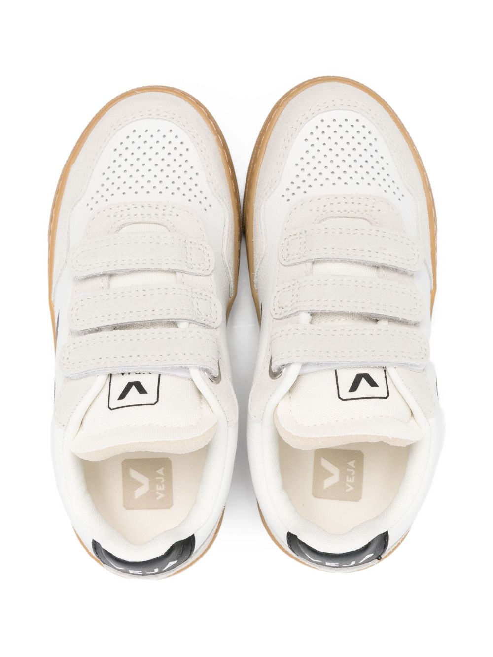 Sneakers per bambini VEJA Kids bianche con applicazione logo SX2021006 WHITE BLACK NATURAL VEJA KIDS 