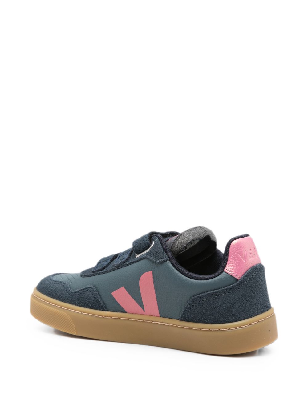 Sneakers V-90 per bambina Veja Kids blu con chiusura a strappi SX2021783 CALIFORNIA MARY NAUTICO VEJA KIDS 