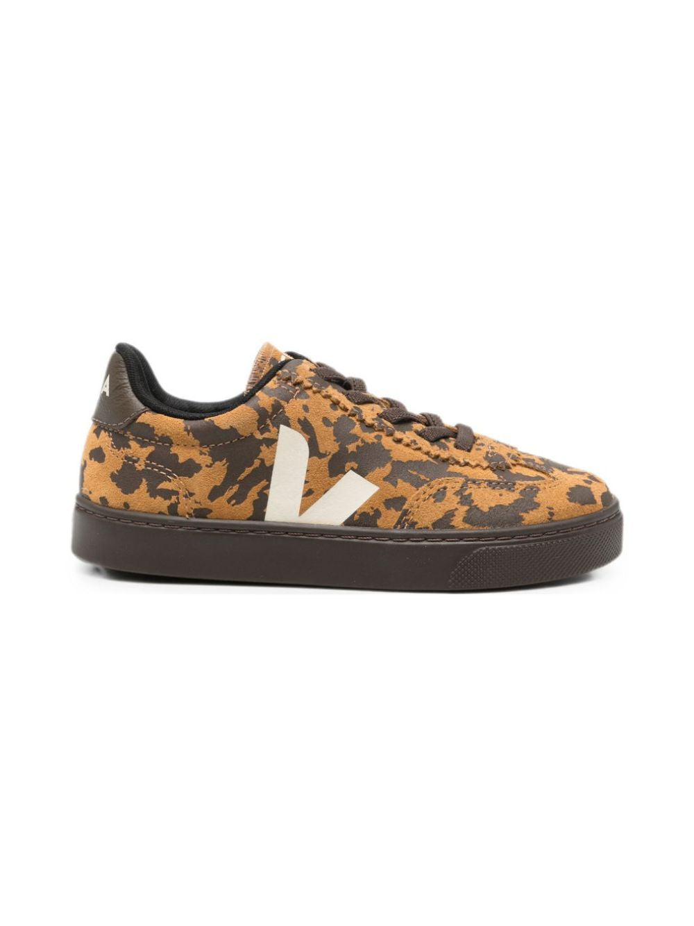 Sneakers per bambina Veja Kids marrone cammello con punte arrotondate SY0322313 CAMEL WILD COUNTRY VEJA KIDS 