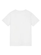 T-shirt per bambini Versace Kids bianca con stampa medusa sul davanti 10002391A11718 2W270 VERSACE KIDS 