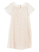 Abito per bambina Versace Kids écru con fantasia barocca 10227321A08435 5K830 VERSACE KIDS 
