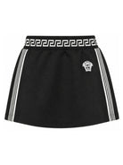 Gonna per bambina Versace Kids nera con ricamo Medusa sul davanti 10228971A11652 2B020 VERSACE KIDS 