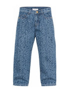 Jeans per bambini Versace Kids in denim con motivo Barocco all-over 10246701A18196 1D030 VERSACE KIDS 