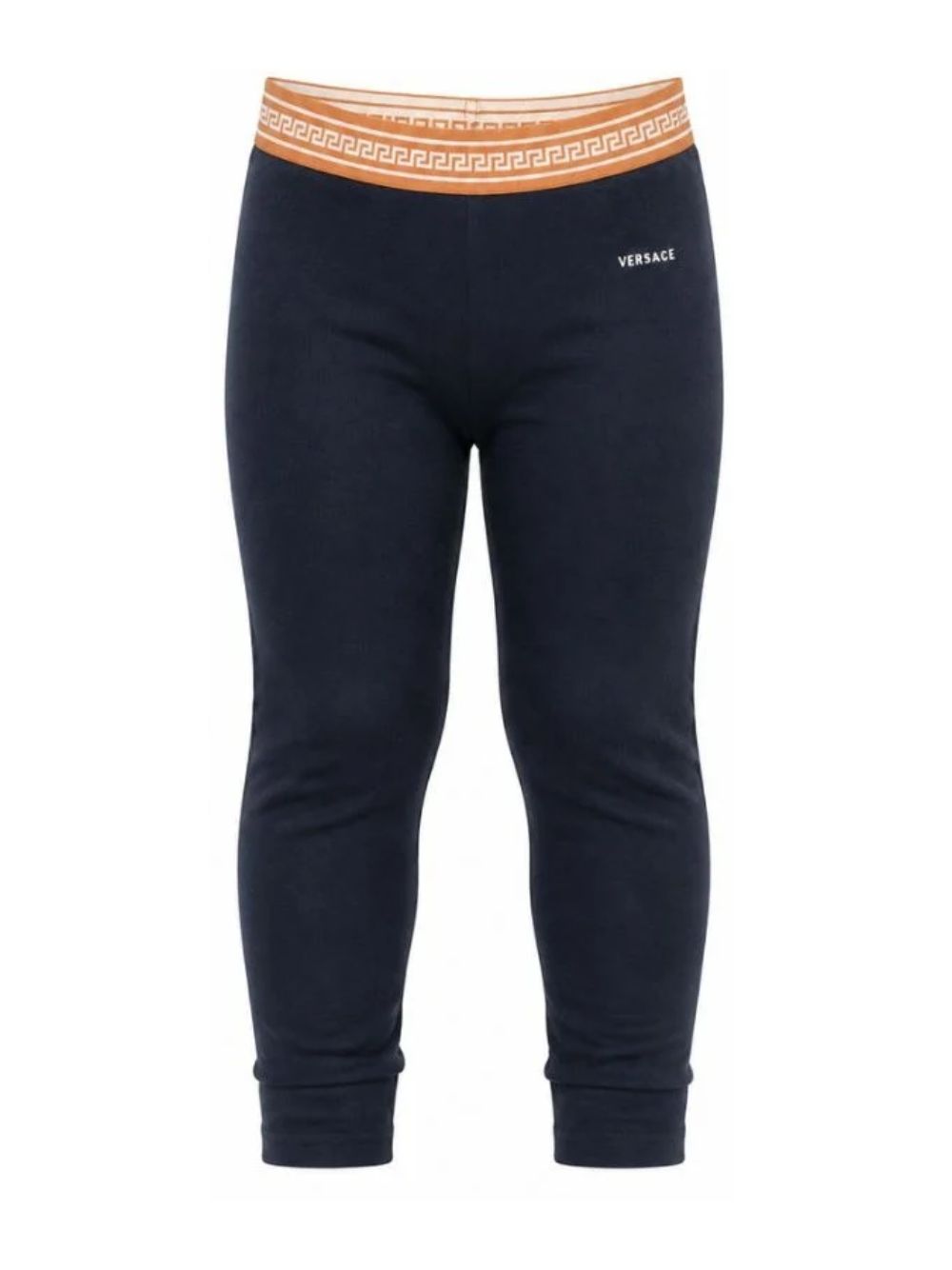 Leggings per bambina Versace Kids blu con elastico in vita 10249251A18119 2U9J0 VERSACE KIDS 
