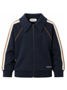 Felpa per bambino Versace Kids blu con colletto alla francese 10249311A18120 6UG70 VERSACE KIDS 