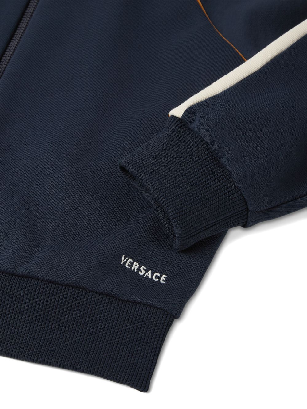 Felpa per bambino Versace Kids blu con colletto alla francese 10249311A18120 6UG70 VERSACE KIDS 