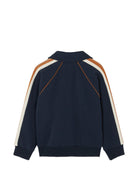 Felpa per bambino Versace Kids blu con colletto alla francese 10249311A18120 6UG70 VERSACE KIDS 