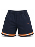 Shorts per bambino Versace Kids blu con logo ricamato 10249331A18117 2U8J0 VERSACE KIDS 