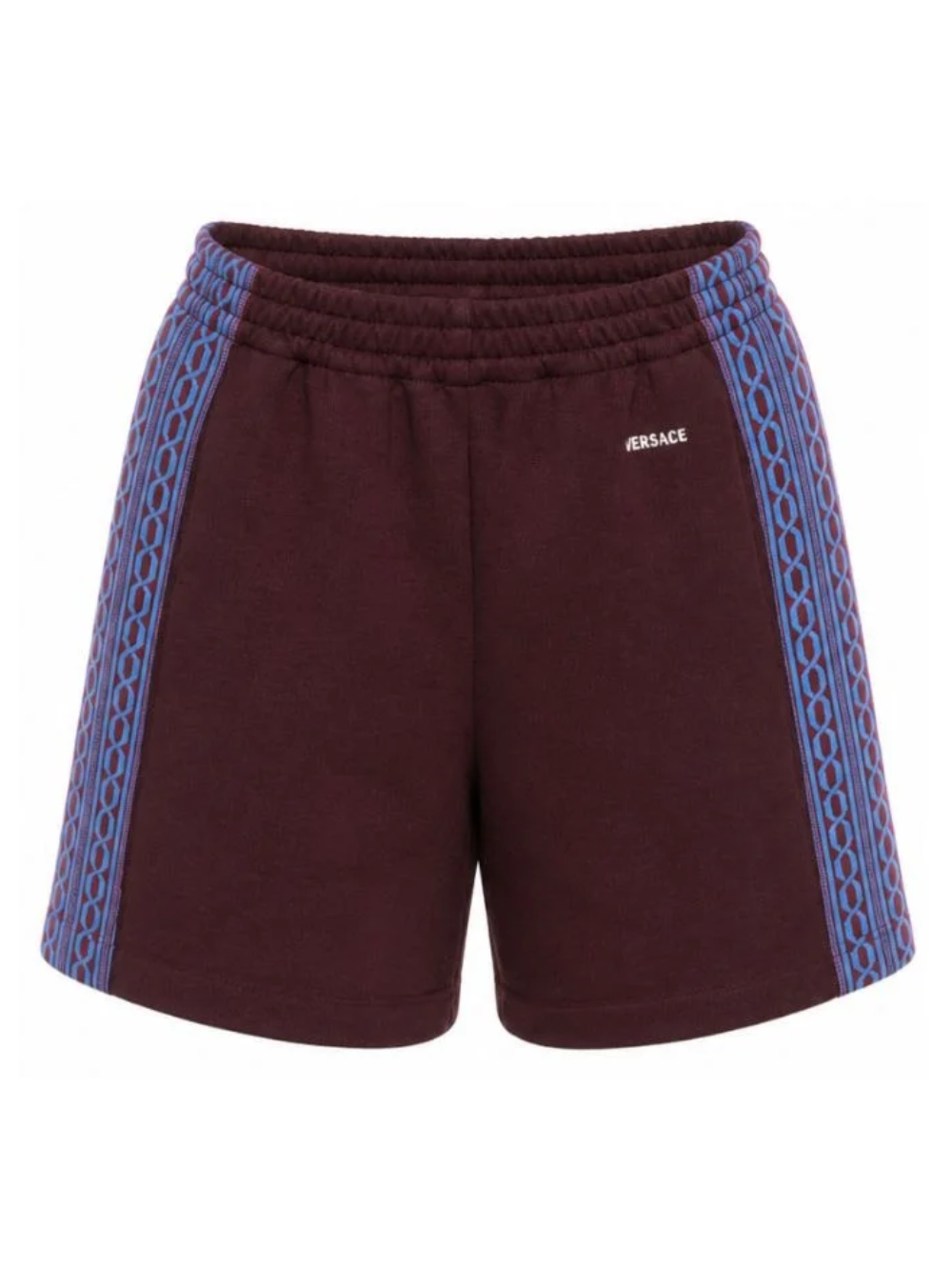 Shorts per bambino Versace Kids bordeaux con bande laterali 10249361A18115 2RH20 VERSACE KIDS 