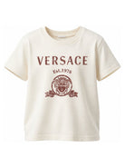 T-shirt per bambino Versace Kids beige con stampa grafica 10249461A18123 2YE00 VERSACE KIDS 