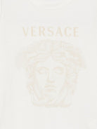 T-shirt per bambini Versace Kidsbianca con stampa grafica 10249461A18182 2W2I0 VERSACE KIDS 