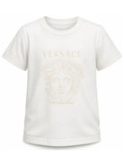 T-shirt per bambini Versace Kidsbianca con stampa grafica 10249461A18182 2W2I0 VERSACE KIDS 