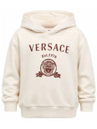 Felpa per bambino Versace Kids beige con stampa grafica 10249501A18126 2YE00 VERSACE KIDS 