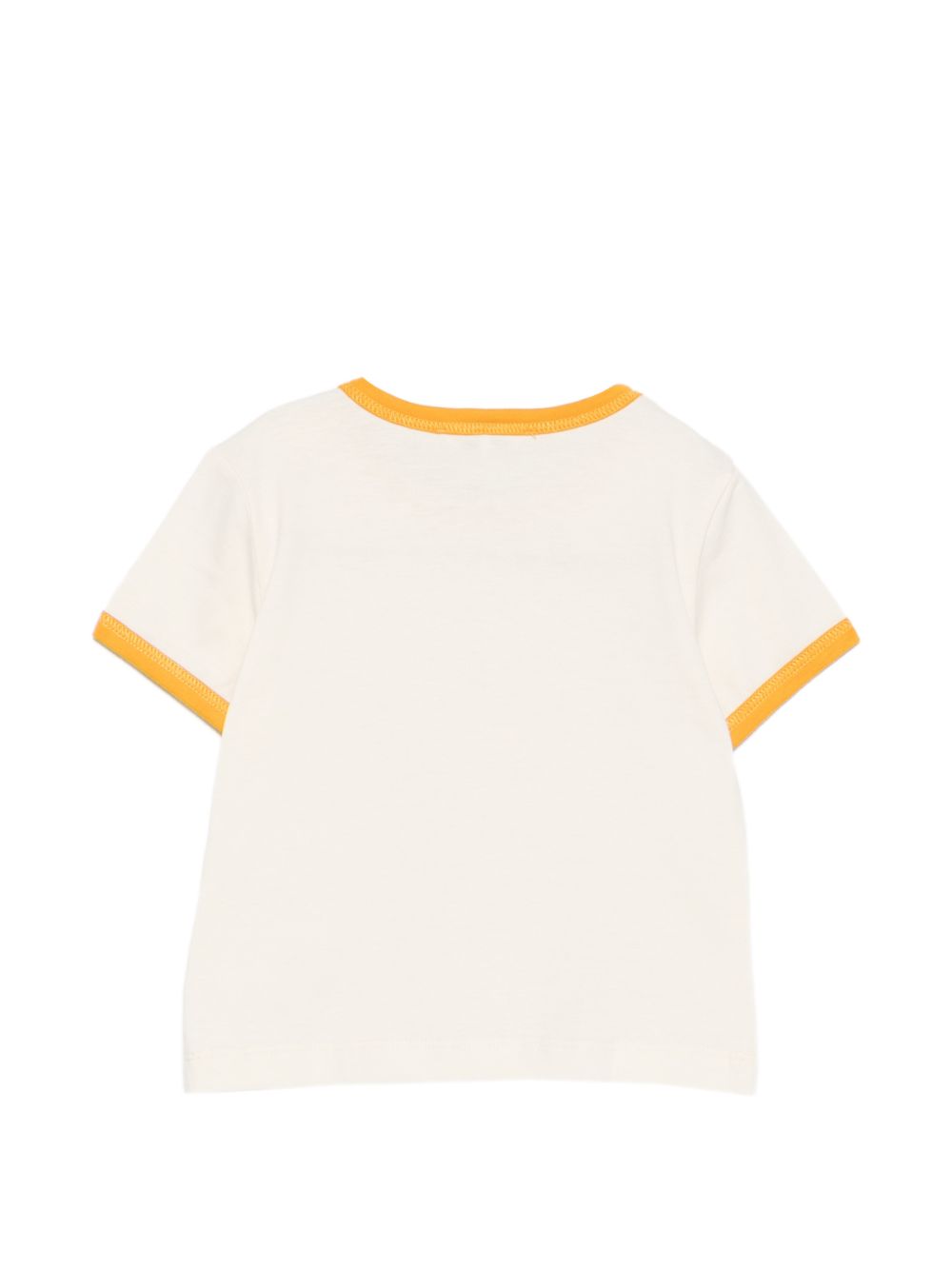 T-shirt per neonati Versace Kids bianca con bordi a contrasto 10251501A18172 2YE30 VERSACE KIDS 