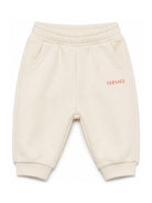 Pantaloni sportivi per neonato Versace Kids beige con dettaglio logo 10251531A18127 2YE00 VERSACE KIDS 