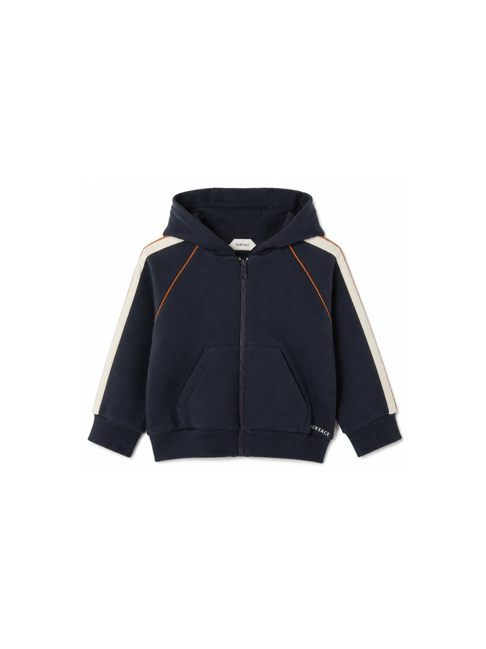 Felpa per neonato Versace Kids blu con logo sul davanti 10251711A18120 6UG70 VERSACE KIDS 