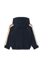 Felpa per neonato Versace Kids blu con logo sul davanti 10251711A18120 6UG70 VERSACE KIDS 