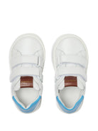 Sneakers per bambino Versace Kids bianche con tallone a contrasto 10252991A17777 6WM90 VERSACE KIDS 