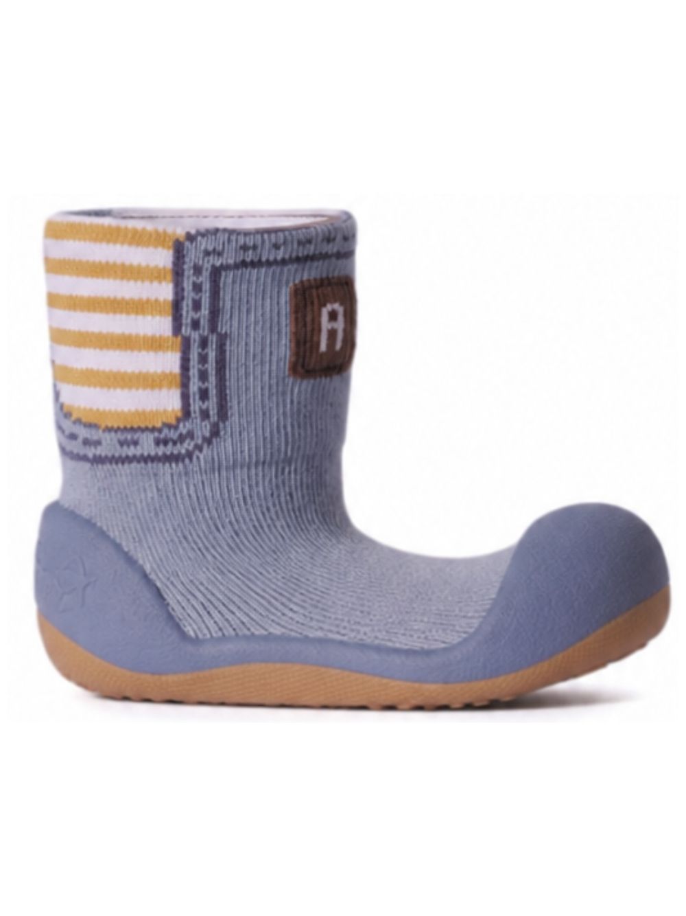 Scarpe primi passi per neonato Attipas blu con gambale alto ABO04 BLUE ATTIPAS KIDS 