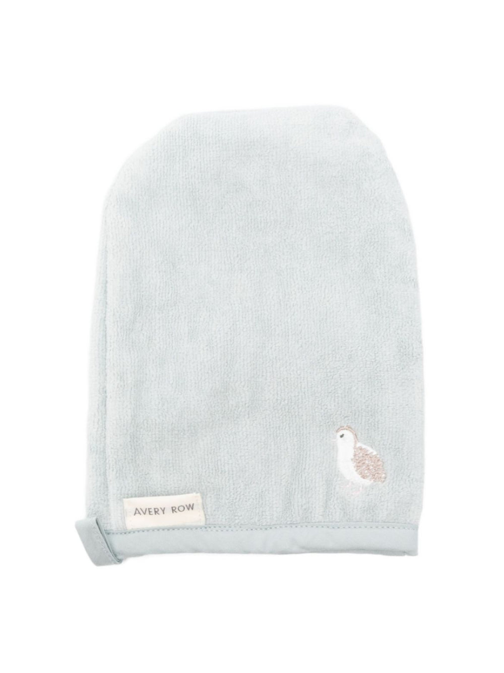 Guanto da bagno per neonati Avery Row azzurro in cotone biologico BMIQUA QUAIL AVERY ROW KIDS 
