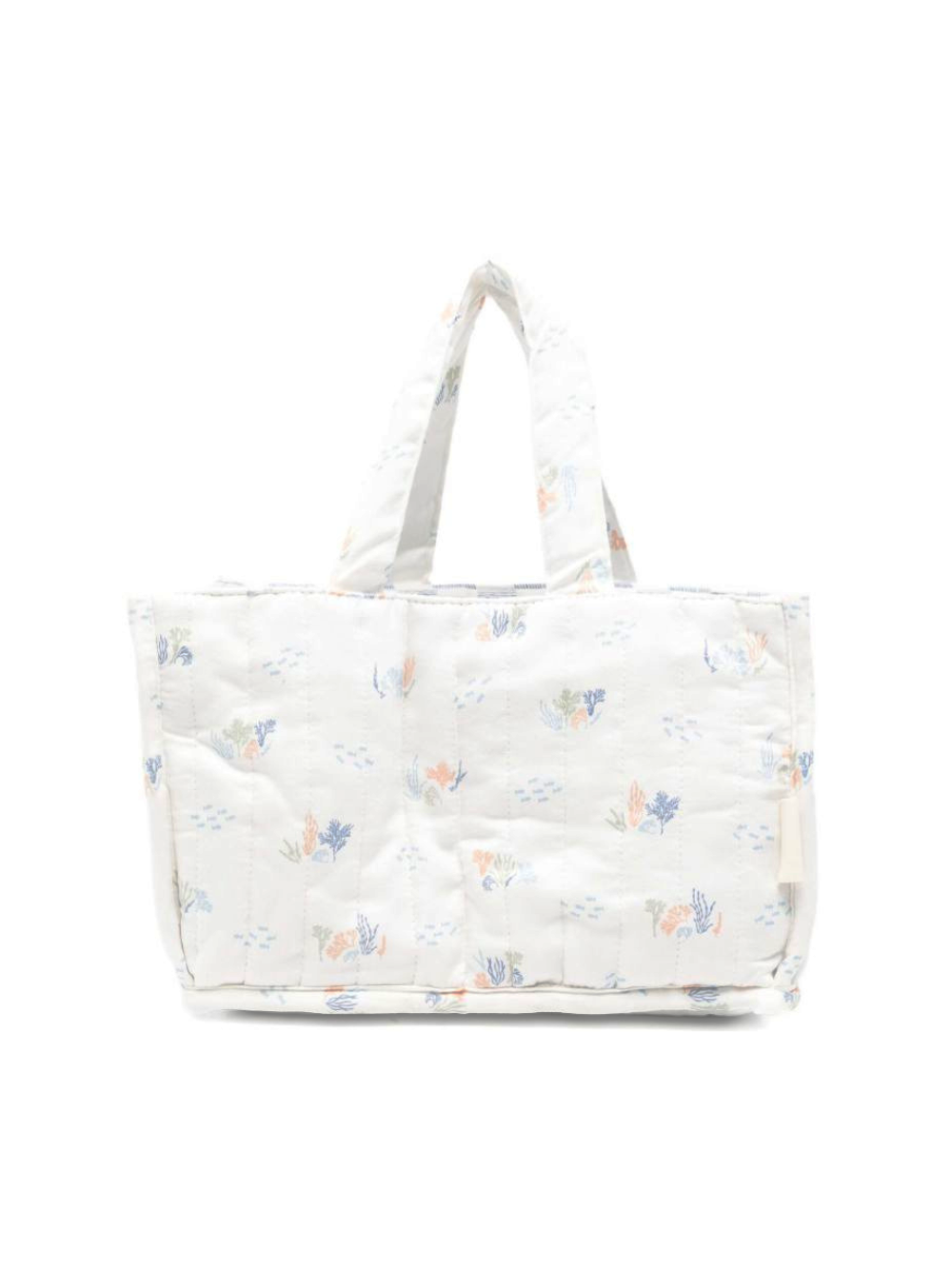 Borsa fasciatoio per neonati Avery Row bianco trapuntata con stampa grafica NCACOA COASTILINES AVERY ROW KIDS 