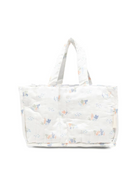 Borsa fasciatoio per neonati Avery Row bianco trapuntata con stampa grafica NCACOA COASTILINES AVERY ROW KIDS 
