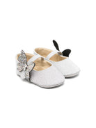 Ballerine per neonata BabyWalker Kids argento con glitter e decorazione a farfalla PB1644 SILVER BABYWALKER KIDS 