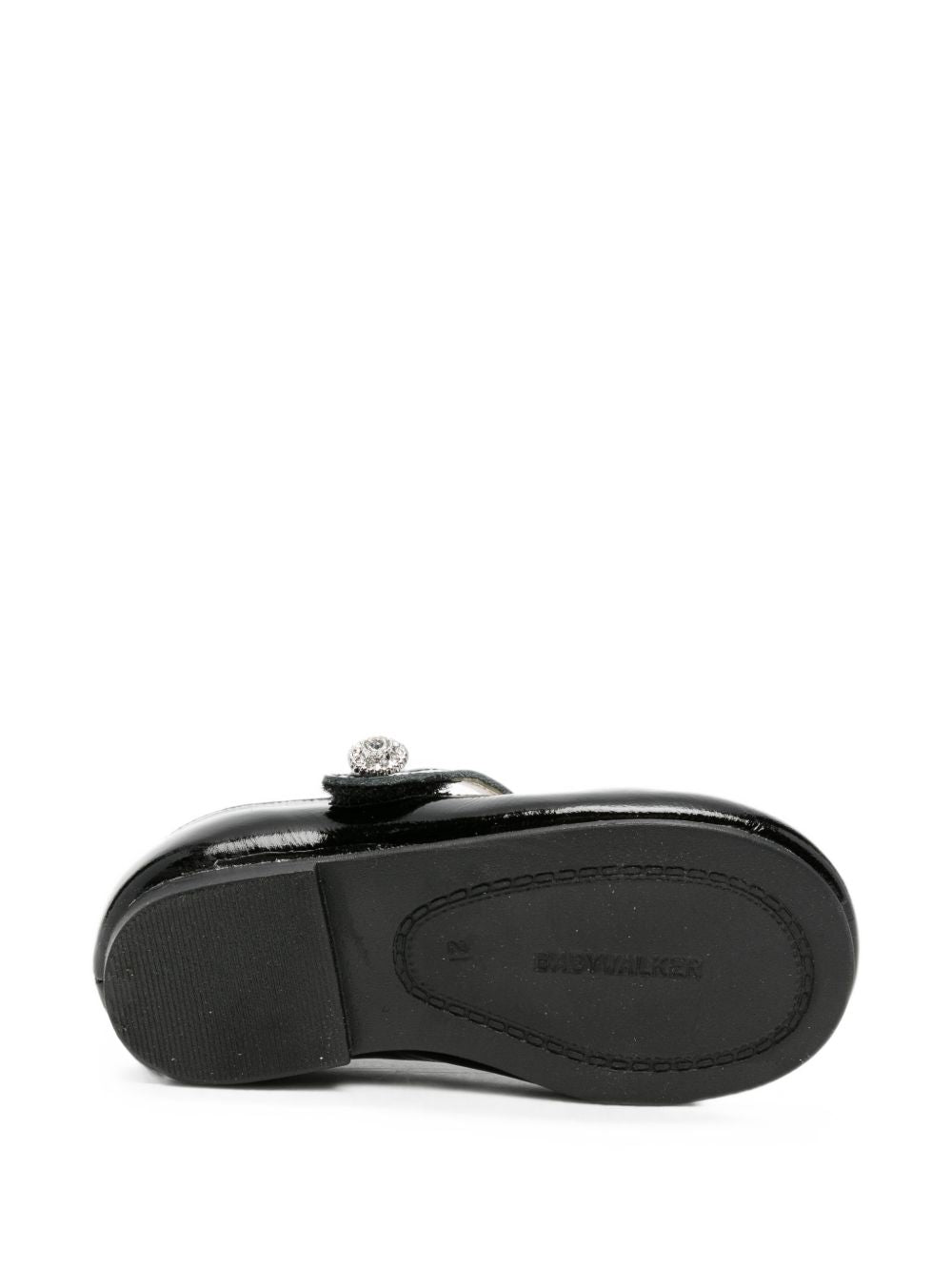 Ballerine per neonata BabyWalker Kids nere con decorazione in cristalli PB4833 BLACK BABYWALKER KIDS 