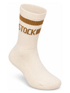 Calzini per bambini Birkenstock Kids beige con strisce a contrasto 1032646 EGGSHELL BIRKENSTOCK KIDS 