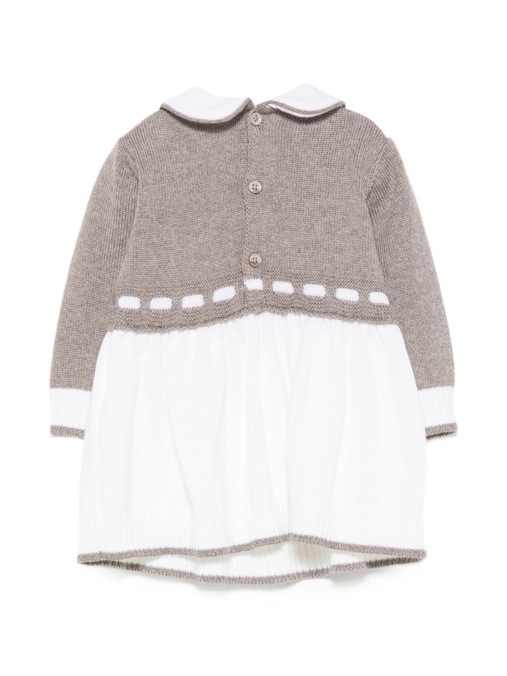 Abito per neonata Colorichiari beige con colletto alla Peter Pan FF108607 2088 9720 COLORICHIARI KIDS 