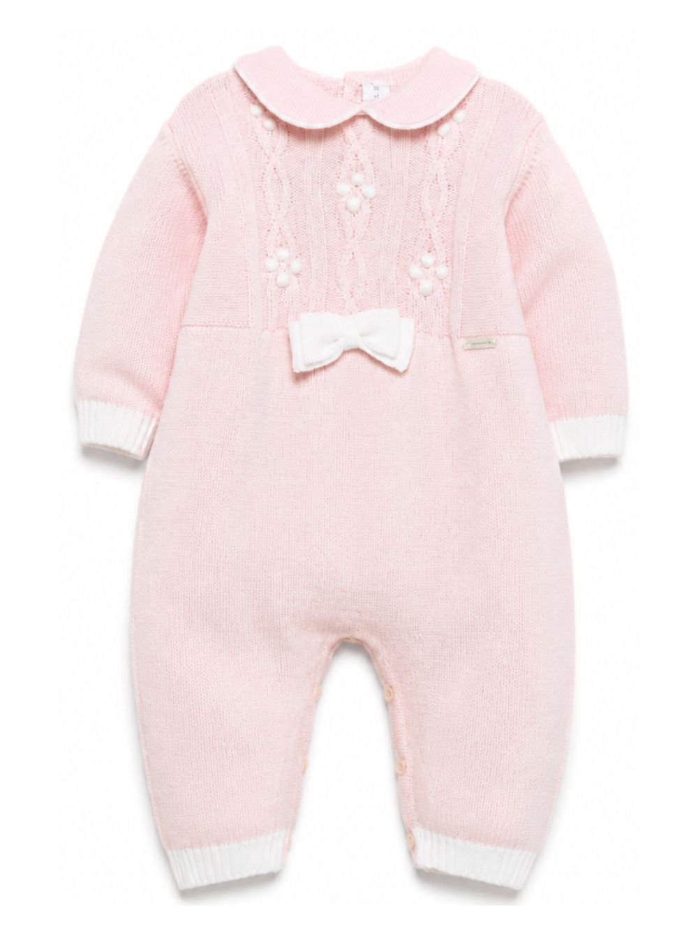 Tutina per neonata Colorichiari rosa con dettaglio fiocco FF168587 2088 8020 COLORICHIARI KIDS 