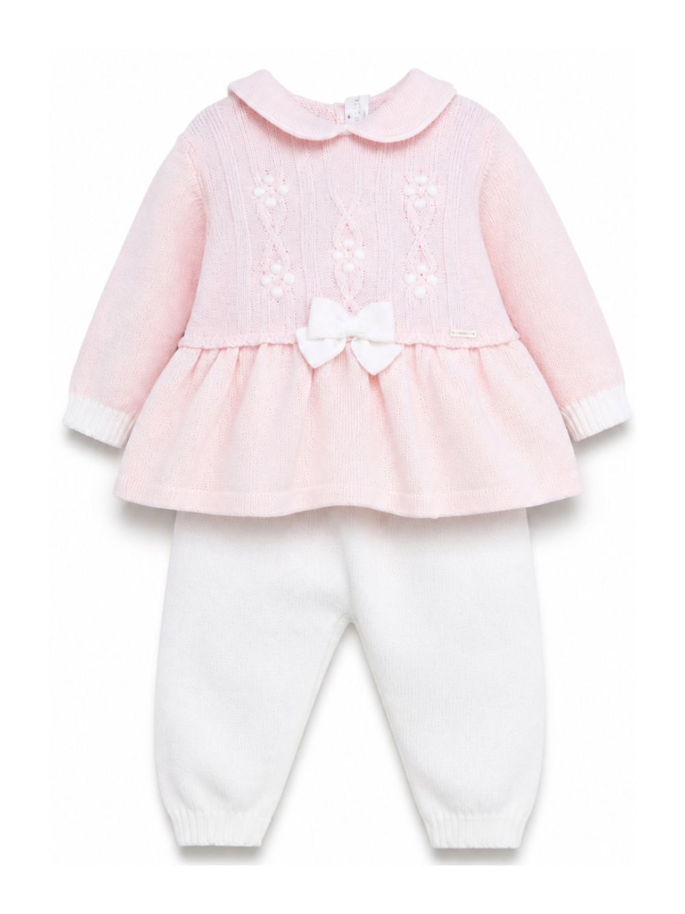 Set maglia e pantaloni per neonata Colorichiari multicolore con dettaglio fiocco FF218590 2088 8020 COLORICHIARI KIDS 
