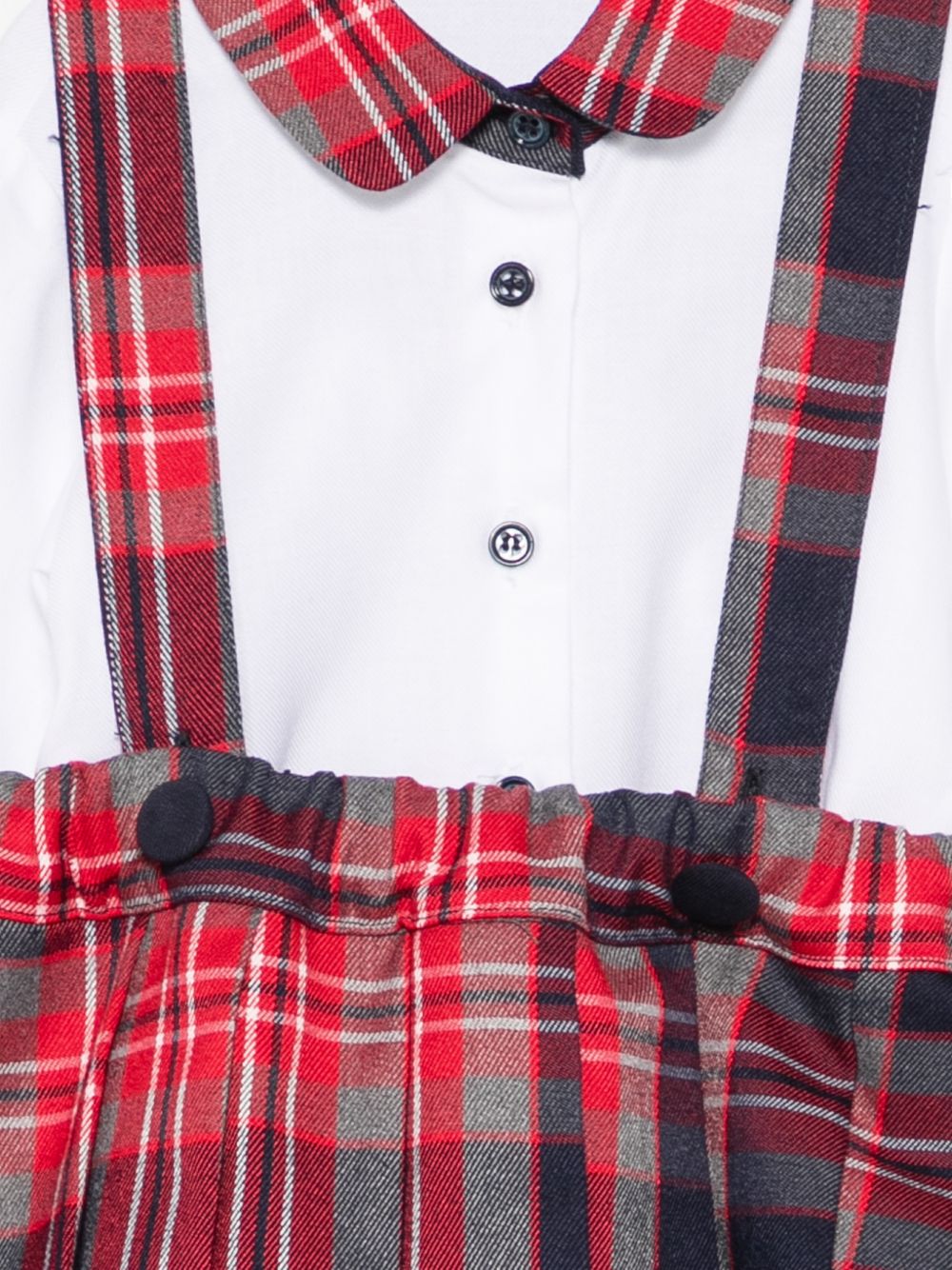 Set camicia gonna e cardigan per neonata Colorichiari multicolore con motivo Tartan FF438759 2088c 60 COLORICHIARI KIDS 