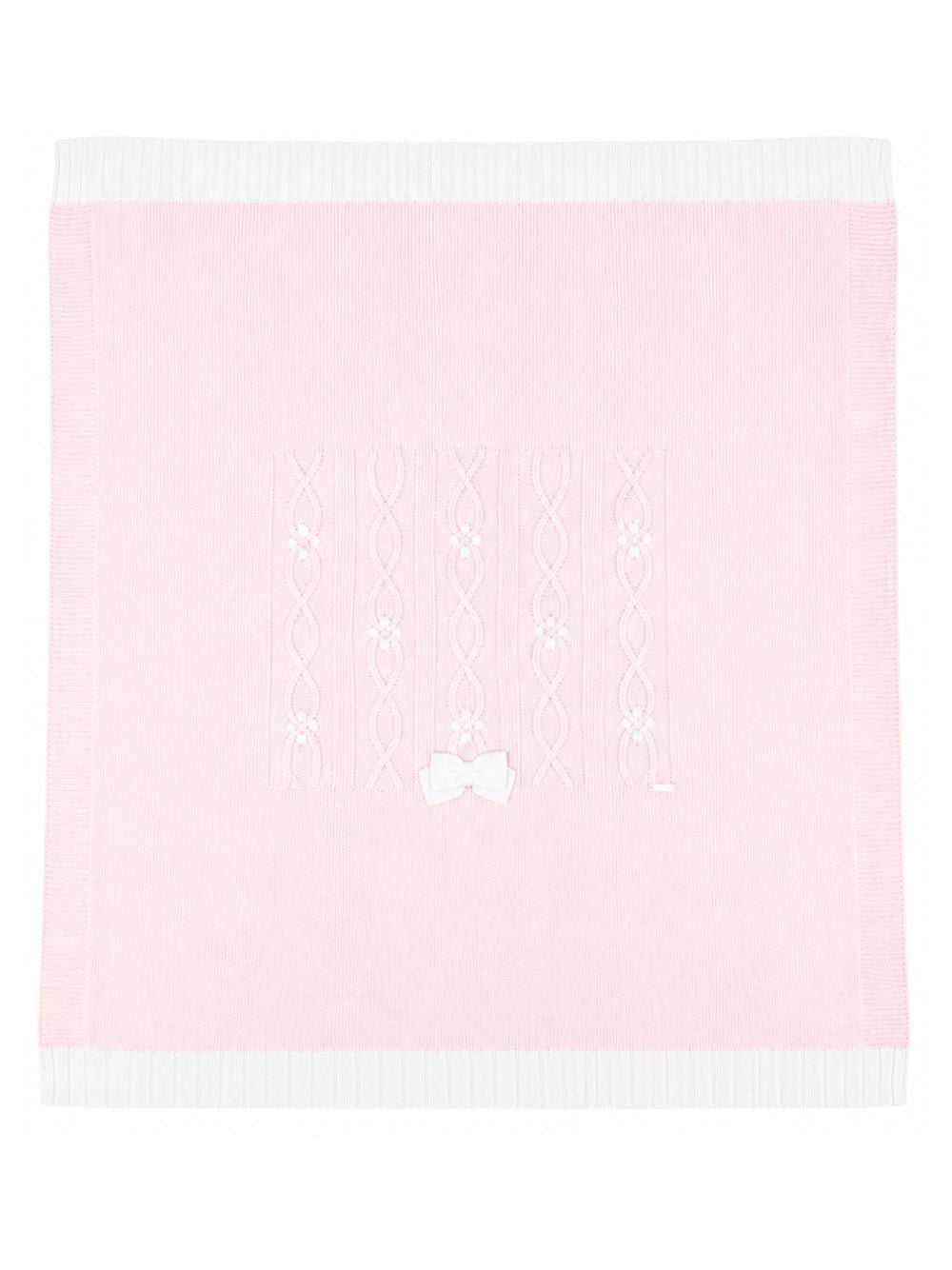 Coperta per neonata Colorichiari rosa con dettaglio fiocco FF778589 2088 8020 COLORICHIARI KIDS 