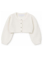 Cardigan per neonata Colorichiari bianco con design lavorato a maglia FN878822 2088 20 COLORICHIARI KIDS 