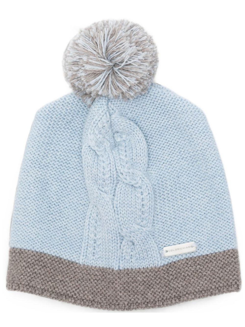 Cappello per neonato Colorichiari azzurro con pompon MF788640 2088 5197 COLORICHIARI KIDS 