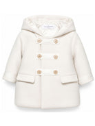 Cappotto per neonato Colorichiari bianco con finitura in feltro MN118825 4729a 20 COLORICHIARI KIDS 