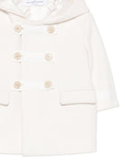 Cappotto per neonato Colorichiari bianco con finitura in feltro MN118825 4729a 20 COLORICHIARI KIDS 