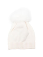 Berretto per neonati Colorichiari bianco con design lavorato a maglia MN788808 5019 20 COLORICHIARI KIDS 