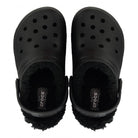 Ciabatte Classic Lined Clog T per bambini Crocs Kids nere con fodera interna in shearling 207009 BKBK CROCS KIDS 