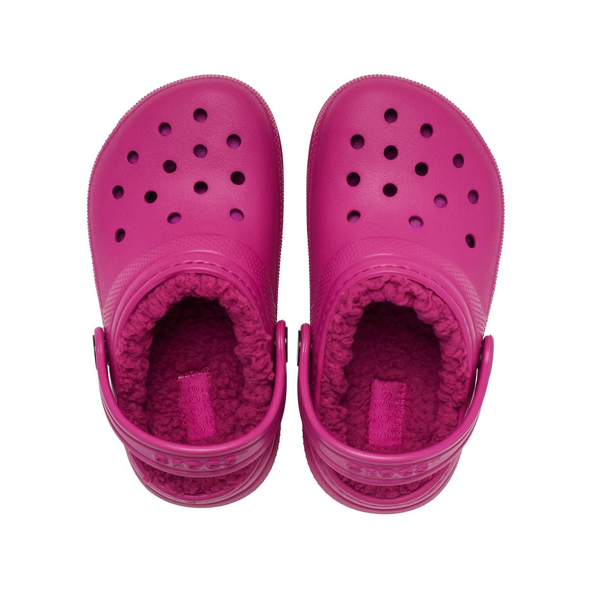 Ciabatte Classic Lined Clog T per bambina Crocs Kids fucsia con fodera in pelliccia 207009 ROPK CROCS KIDS 
