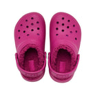 Ciabatte Classic Lined Clog T per bambina Crocs Kids fucsia con fodera in pelliccia 207009 ROPK CROCS KIDS 