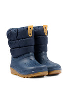 Stivali da pioggia Neo-Puff K per bambino Crocs Kids blu con design imbottito 207684 NAGM CROCS KIDS 
