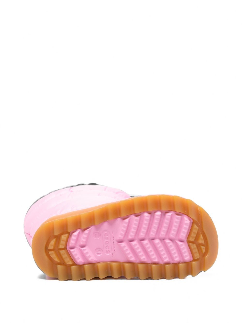 Stivali da pioggia Neo-Puff K  per bambina Crocs Kids rosa con design imbottito 207684 PTGM CROCS KIDS 