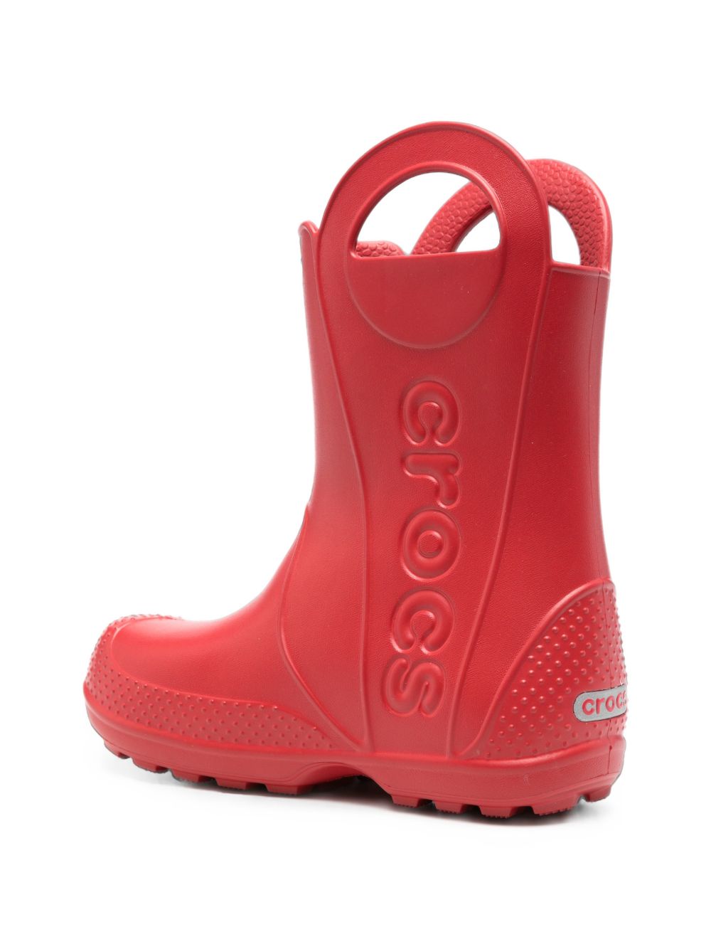 Stivali da pioggia Handle It Rain per bambini Crocs Kids rossi con design cut-out laterali 211052 CORD CROCS KIDS 