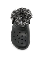 Ciabatte Classic Fleece Lined Clog K per bambini Crocs Kids nere con finitura in pile 212856 BLK CROCS KIDS 