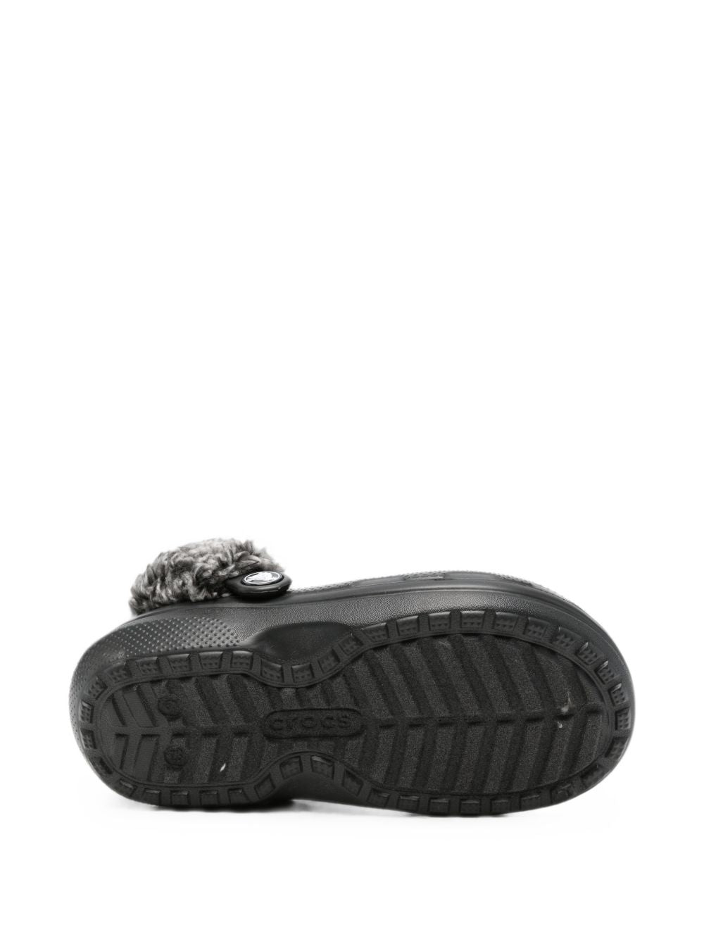 Ciabatte Classic Fleece Lined Clog K per bambini Crocs Kids nere con finitura in pile 212856 BLK CROCS KIDS 