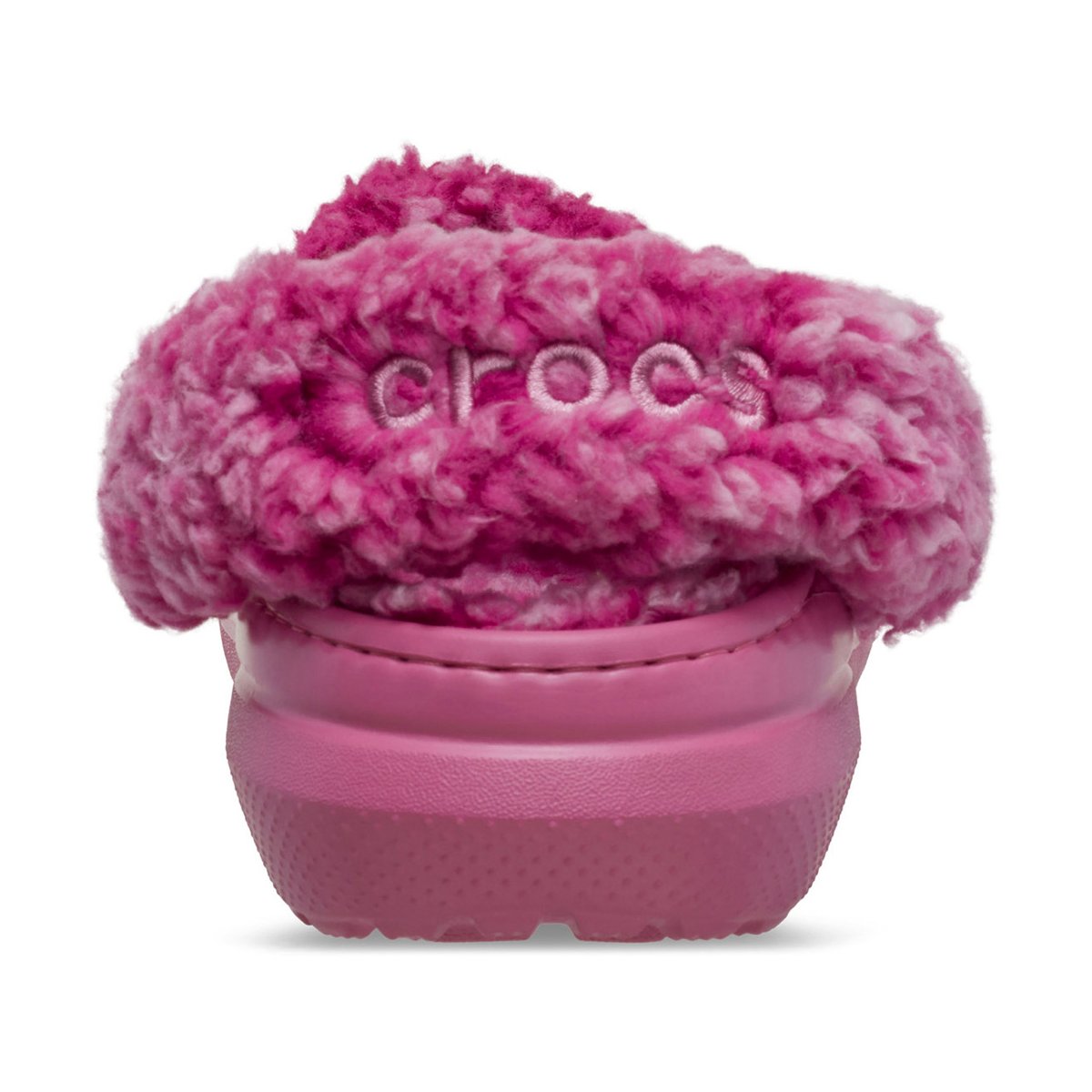 Ciabatte Fleece Lined Clog K per bambina Crocs Kids rosa con cinturino in pile sherpa 212856 QURO CROCS KIDS 