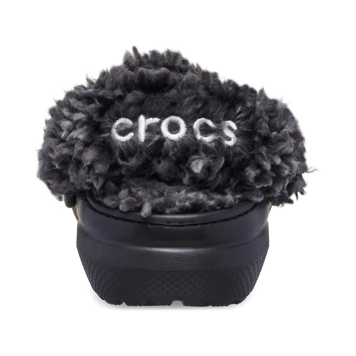 Ciabatte Classic Fleece Lined Clog T per bambini Crocs Kids nere con cinturino in pile sherpa 212857 BLK CROCS KIDS 